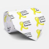 Sarcoma Cancer Awareness Ribbon Krawatte (Gerollt)