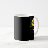 Sarcoma Cancer Awareness Sunflower Kaffeetasse (VorderseiteRechts)