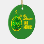 Sarcoma Cancer Christmas Miracles Keramik Ornament (Rechts)
