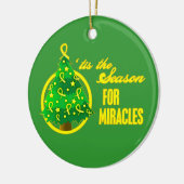 Sarcoma Cancer Christmas Miracles Keramik Ornament (Links)