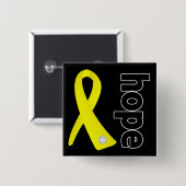 Sarcoma Cancer Hope Ribbon Button (Vorne & Hinten)