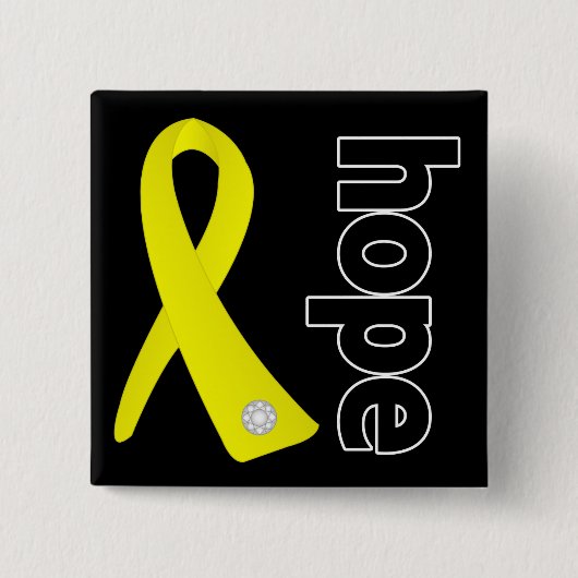 Sarcoma Cancer Hope Ribbon Button (Vorderseite)