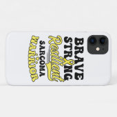 Sarcoma Cancer Shirt Brave Strong Resilient Case-Mate iPhone Hülle (Rückseite (Horizontal))
