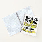Sarcoma Cancer Shirt Brave Strong Resilient Notizblock (Innenseite)