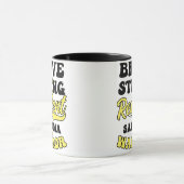 Sarcoma Cancer Shirt Brave Strong Resilient Tasse (Zentrum)