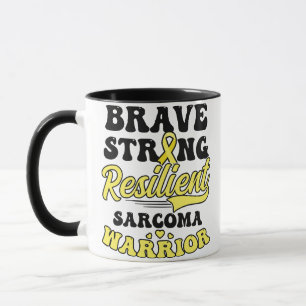 Sarcoma Cancer Shirt Brave Strong Resilient Tasse