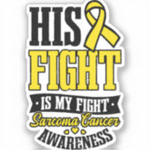 Sarcoma Cancer Shirt Sein Kampf Mein Kampf Aufkleber (Vorderseite)