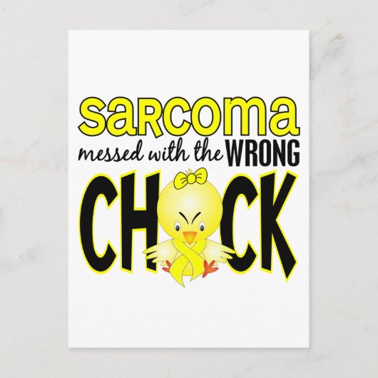 Sarcoma hat sich mit dem falschen Schwanz ausgespr Postkarte (Vorderseite)