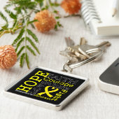 Sarcoma Hope Faith Motto Schlüsselanhänger (Seite)