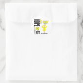 Sarcoma Hope Liebe Faith Gebet Cross Runder Aufkleber (Tasche)