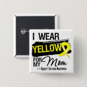 Sarcoma Ribbon für meine Mama Button (Vorne & Hinten)