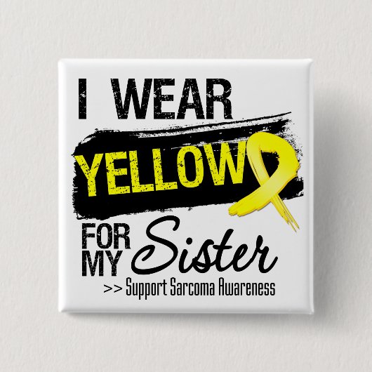 Sarcoma Ribbon für meine Schwester Button (Vorderseite)