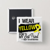 Sarcoma Ribbon für meinen besten Freund Button (Vorne & Hinten)