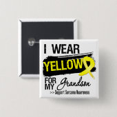 Sarcoma Ribbon für meinen Enkel Button (Vorne & Hinten)