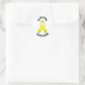 Sarcoma Survivor Round Sticker (Tasche)