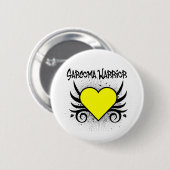 Sarcoma Warrior Heart Button (Vorne & Hinten)