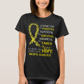 Sarcoma Warrior Supporting Fighter T-Shirt (Vorderseite)