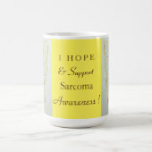 Sarcoma Yellow Awareness Ribbon Angel Custom Tasse (Mittel)