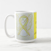 Sarcoma Yellow Awareness Ribbon Angel Custom Tasse (Links)