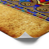 Sarcophagus 3D Ägyptisch Poster (Ecke)