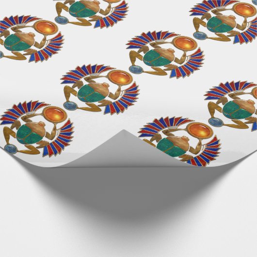 Sarcophagus 3D Ägyptische Grafik. Geschenkpapier (Ecke)
