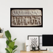 Sarcophagus, der die Verstorbenen darstellt Poster (Heimbüro)