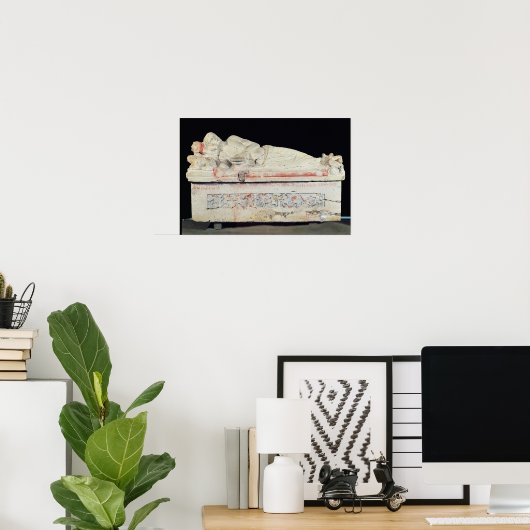 Sarcophagus, etruskisch poster (Heimbüro)