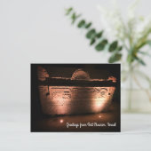 Sarcophagus, Israel Postkarte (Stehend Vorderseite)