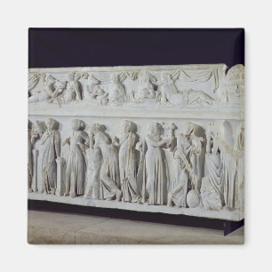 Sarcophagus mit Fries der Neunen Musen Magnet