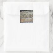 Sarcophagus mit Fries der Neunen Musen Quadratischer Aufkleber (Tasche)