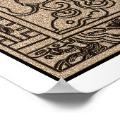 Sarcophagus von Pacal - antikes Maya-Raumschiff Poster (Ecke)