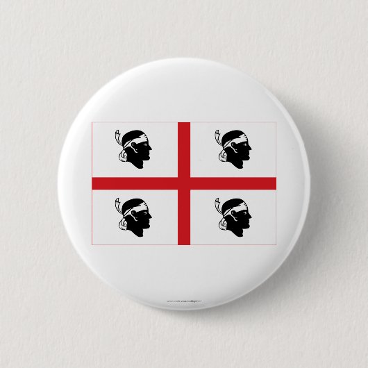 Sardegna Flagge Button (Vorderseite)