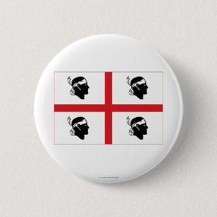 Sardegna Flagge Button