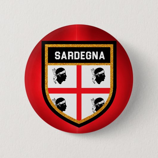 Sardegna-Flagge Button (Vorderseite)