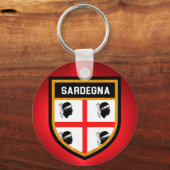 Sardegna-Flagge Schlüsselanhänger (Vorderseite)