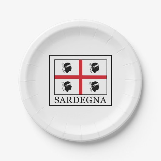 Sardegna Pappteller (Vorderseite)