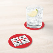 Sardegna Runder Pappuntersetzer (Vor Ort)