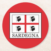 Sardegna Runder Pappuntersetzer (Vorderseite)