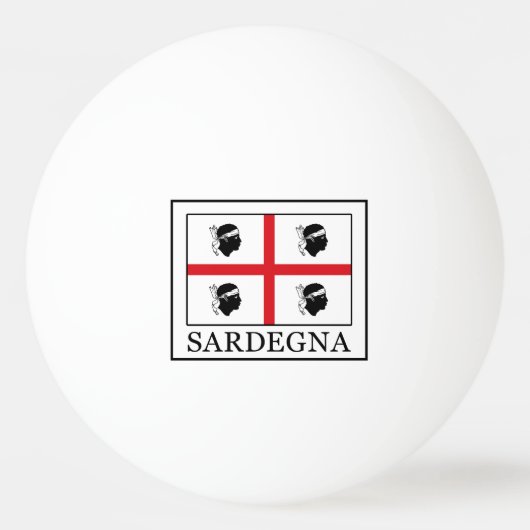 Sardegna Tischtennisball (Vorderseite)
