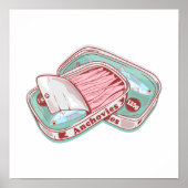 Sardellen in einer Dose Poster (Vorne)