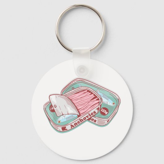 Sardellen in einer Dose Schlüsselanhänger (Vorderseite)