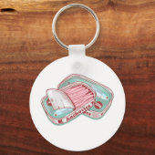 Sardellen in einer Dose Schlüsselanhänger (Vorderseite)