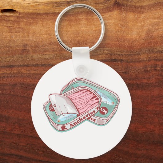 Sardellen in einer Dose Schlüsselanhänger (Vorderseite)