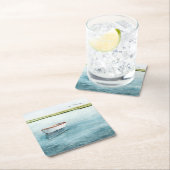 Sardellenbucht I Rechteckiger Pappuntersetzer (Vor Ort)