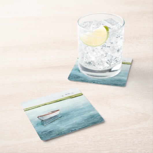 Sardellenbucht I Rechteckiger Pappuntersetzer (Vor Ort)