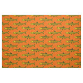 Sardellenmuster - Bernstein, Schwarz und Orange Stoff (Fat Quarter (45,7 x 55,9 cm))