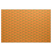 Sardellenmuster - Bernstein, Schwarz und Orange Stoff (Yard (91,4 cm))