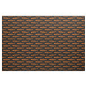 Sardellenmuster - Orange und Schwarz Stoff (Yard (91,4 cm))