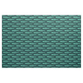 Sardellenmuster - Türkis und Dunkelgrün Stoff (Yard (91,4 cm))