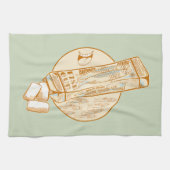 Sardine-aromatisierter Kaugummi Geschirrtuch (Horizontal)